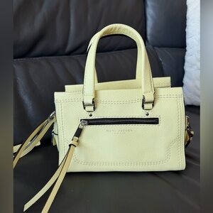 Marc Jacobs Light Yellow Satchel with Black Accents